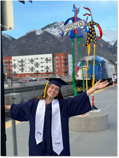 Rebekah Torgesen at Provo Station