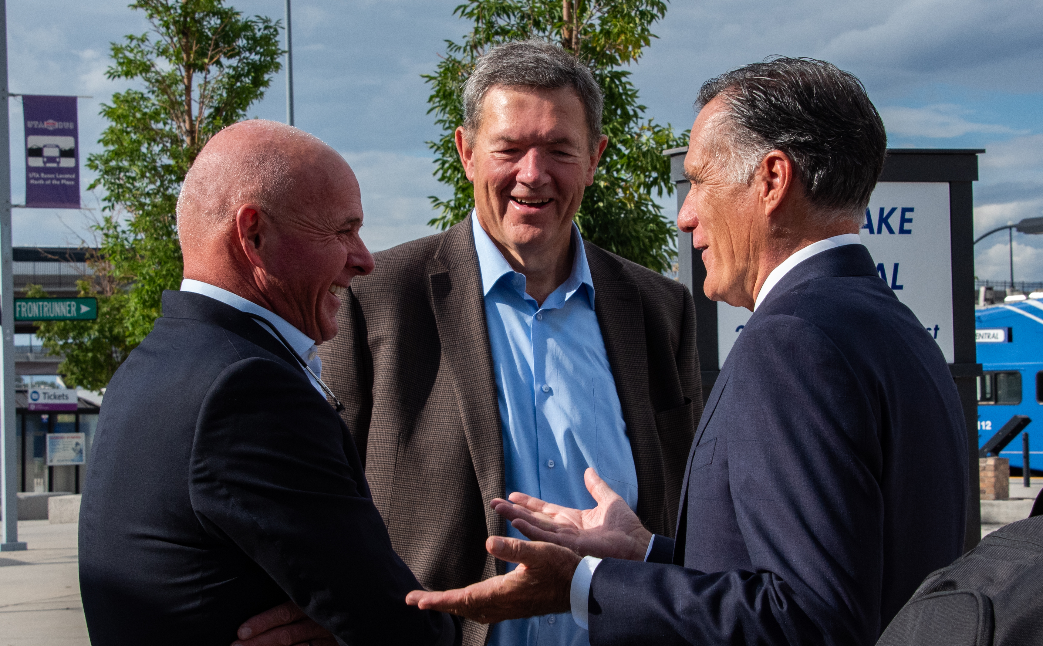 Senator Romney and Carlton Christensen